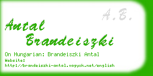 antal brandeiszki business card